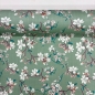 Preview: Beschichtete Baumwolle Blumenranken mint